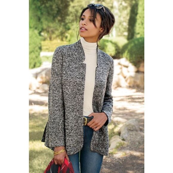 Soft Surroundings St. James Jacket Charcoal Sz 1x - Picture 2 of 13